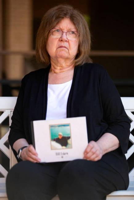 Sandy Eskew poses for a portrait at the Las Vegas Review-Journal office on Friday, April 15, 20 ...