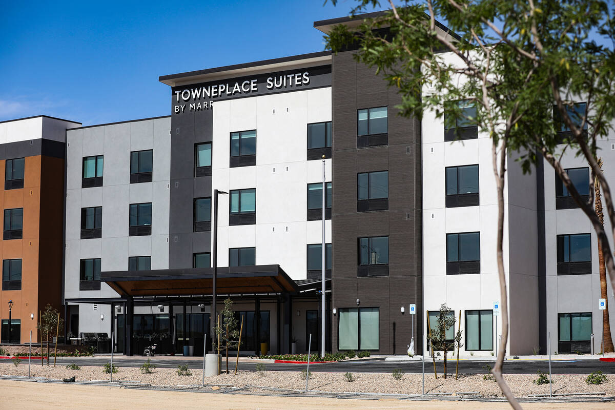 The Towneplace Suites hotel in North Las Vegas, Monday, April 18, 2022. (Rachel Aston/Las Vegas ...