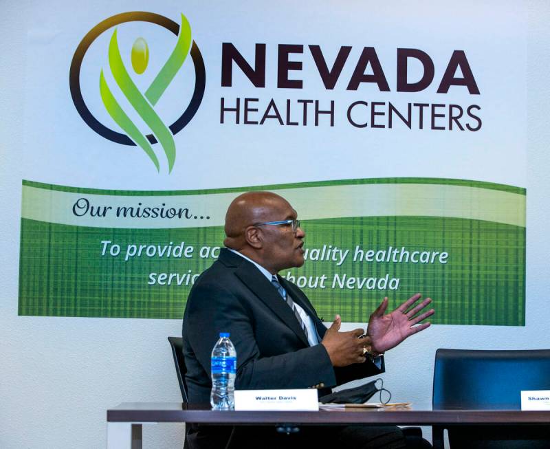 Walter Davis, president and CEO of Nevada Health Centers, responds to a question by HHS Secreta ...