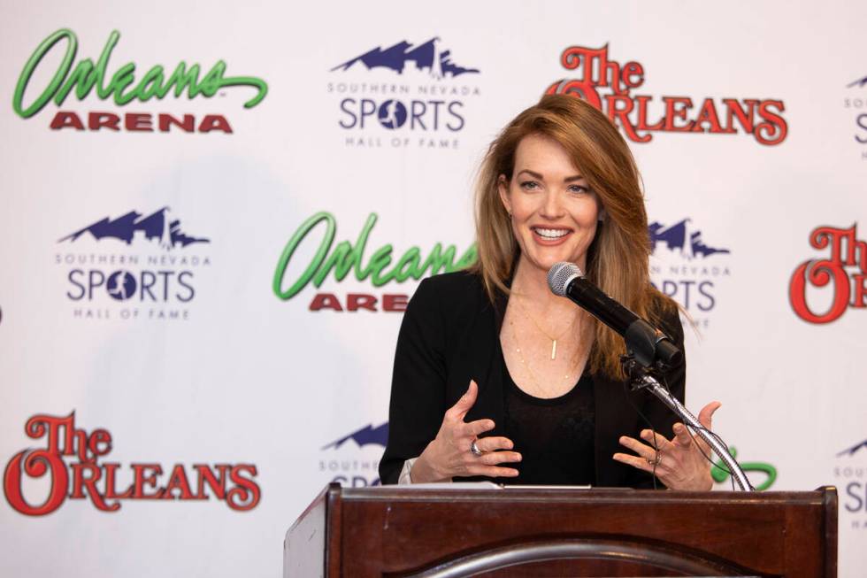 Amy Purdy expresses gratitude for being inducted into the Southern Nevada Sports Hall of Fame c ...