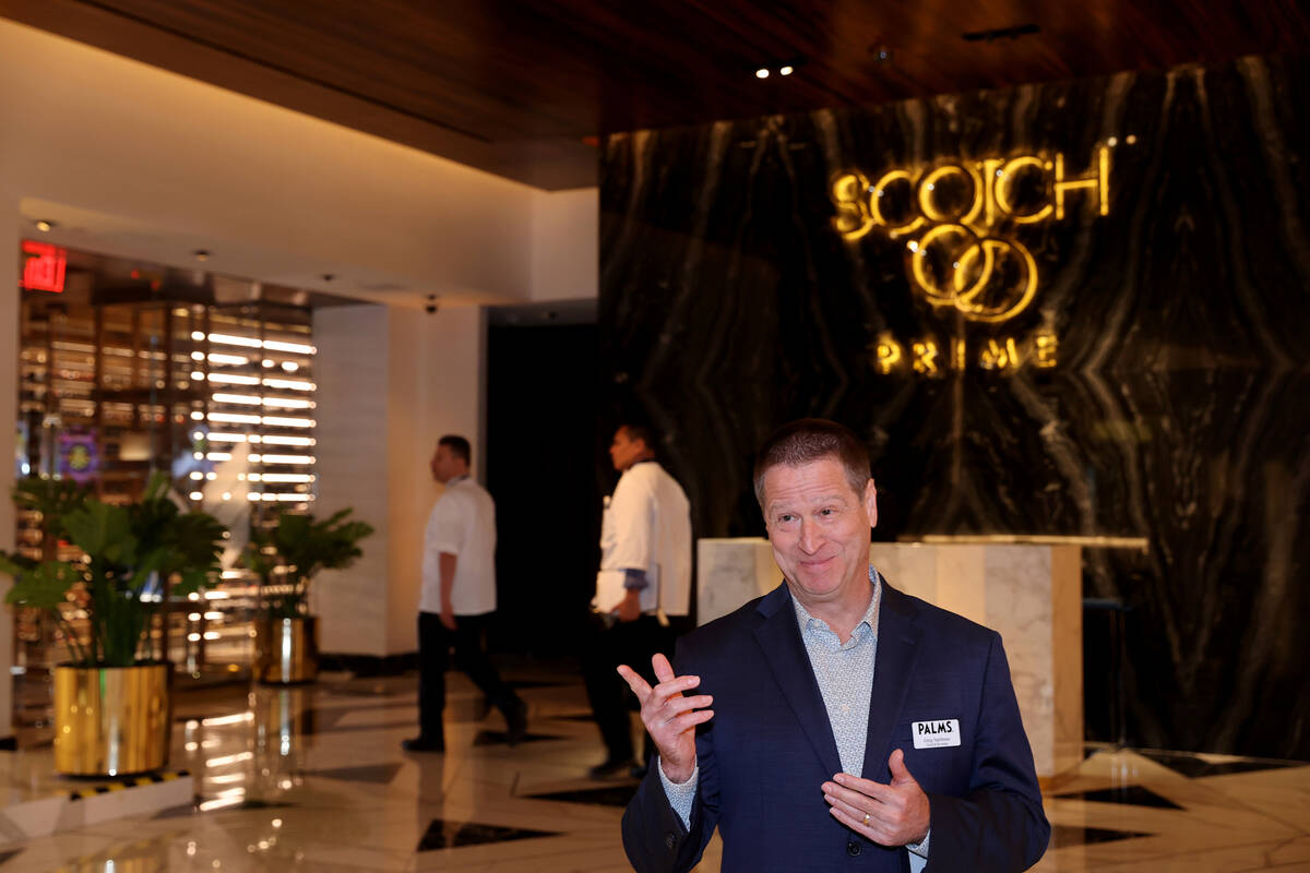 Greg Van Stone, vice president of food and beverage at the Palms in Las Vegas talks about find ...