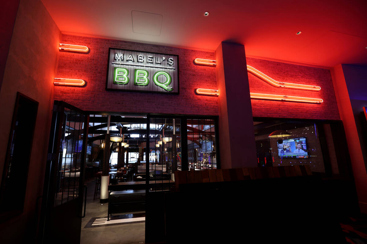 Mabel’s BBQ by Chef Michael Symon at the Palms in Las Vegas Monday, April 25, 2022. The ...