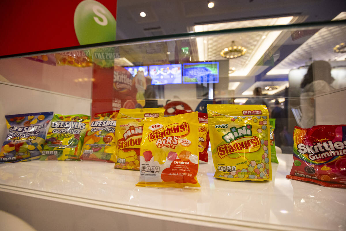 Candy on display at the CinemaCon trade show at Caesars Palace on Tuesday, April 26, 2022, in L ...