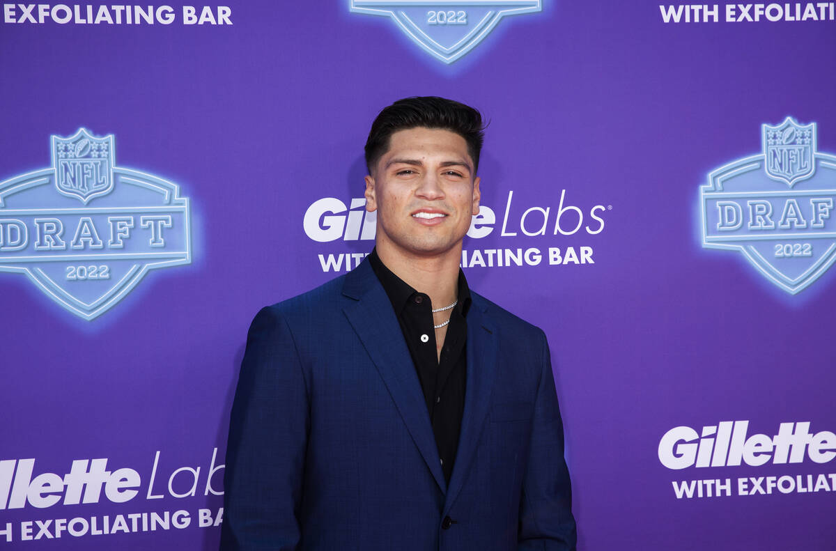 Ole Miss quarterback Matt Corral at the NFL Red Carpet Stage on Thursday, April 28, 2022, at th ...