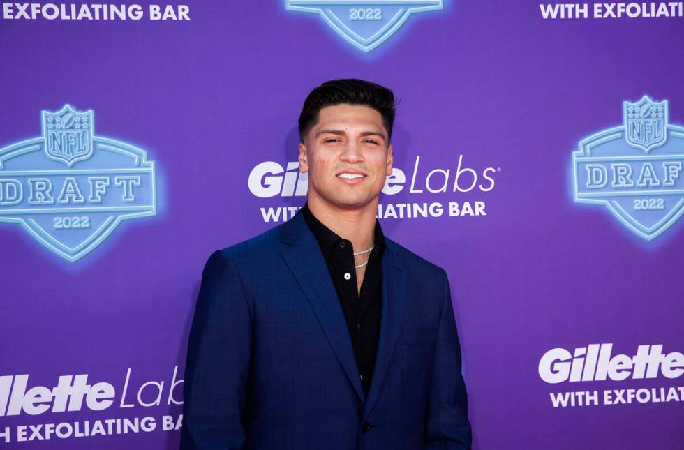 Ole Miss quarterback Matt Corral at the NFL Red Carpet Stage on Thursday, April 28, 2022, at th ...