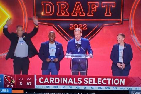 A Twitter screen shot of NFL Commissioner Roger Goodell introducing members of the National Gay ...