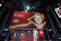 Iowa State quarterback Brock Purdy gets picked as Mr. Irrelevant with the San Francisco 49ers 2 ...