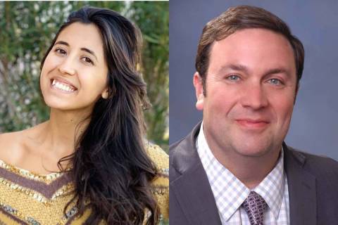 Jacqueline Alvidrez and James Ohrenschall, Democratic candidates for Senate District 21 in the ...