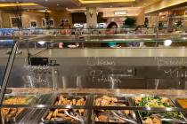 The MGM Grand Buffet Tuesday, March 10, 2020. MGM Resorts International will temporarily close ...