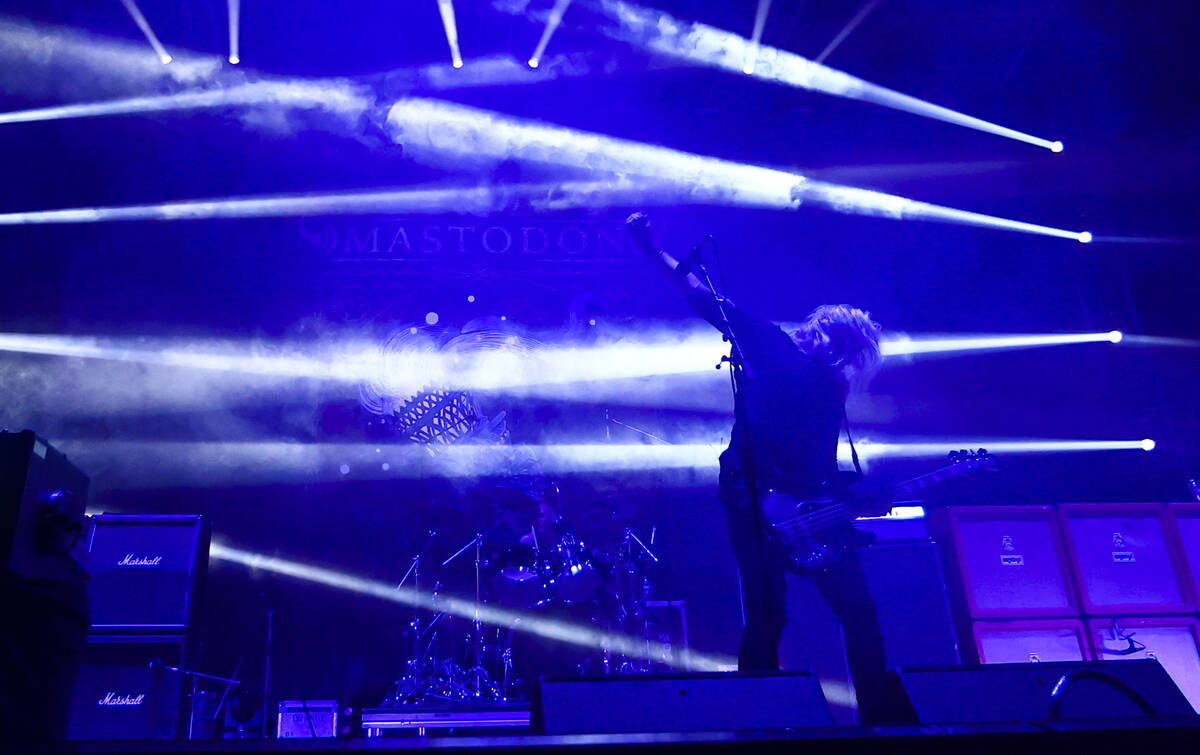 Troy SandersÊof Mastodon performs during Psycho Las Vegas at Mandalay Bay in Las Vegas on ...