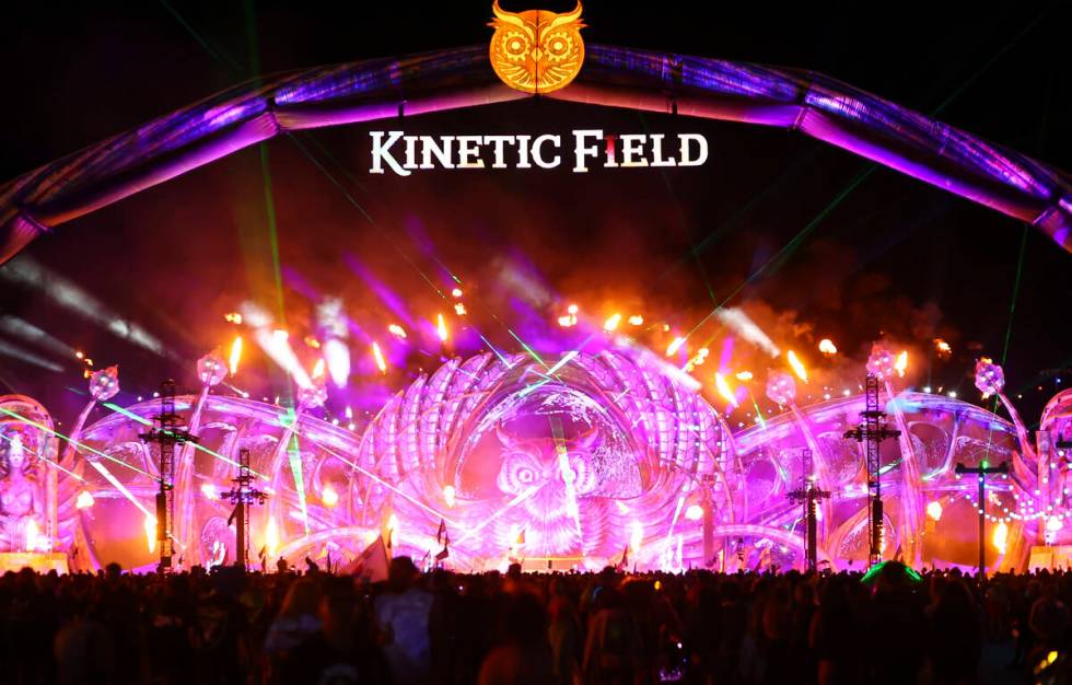 Kygo performs at the Kinetic Field stage during the final day of the Electric Daisy Carnival at ...