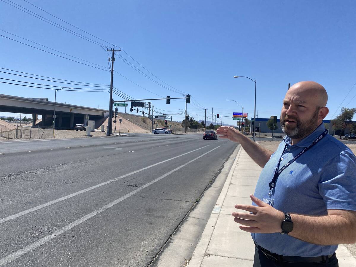 Justin Hopkins, spokesman for the Nevada Department of Transportation, talks about a recent cop ...