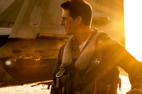 Tom Cruise plays Capt. Pete "Maverick" Mitchell in Top Gun: Maverick from Paramount P ...