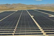 MGM’s 100 megawatt Mega Solar Array, located on 640 acres north of Las Vegas, will furni ...