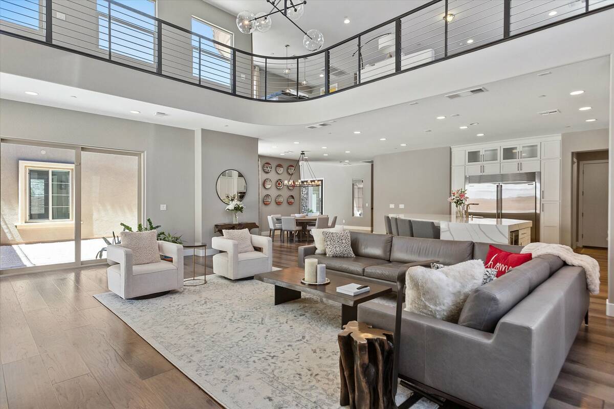 An interior view of professional poker player Chance Kornuth's Las Vegas luxury home, which is ...