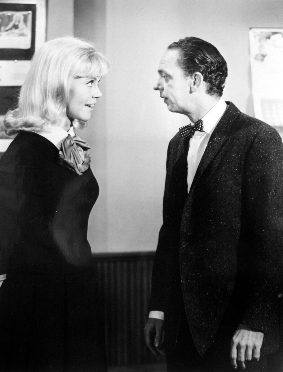 Actress/musician Maggie Peterson playing Charlene Darling, left, appears with Don Knotts playin ...