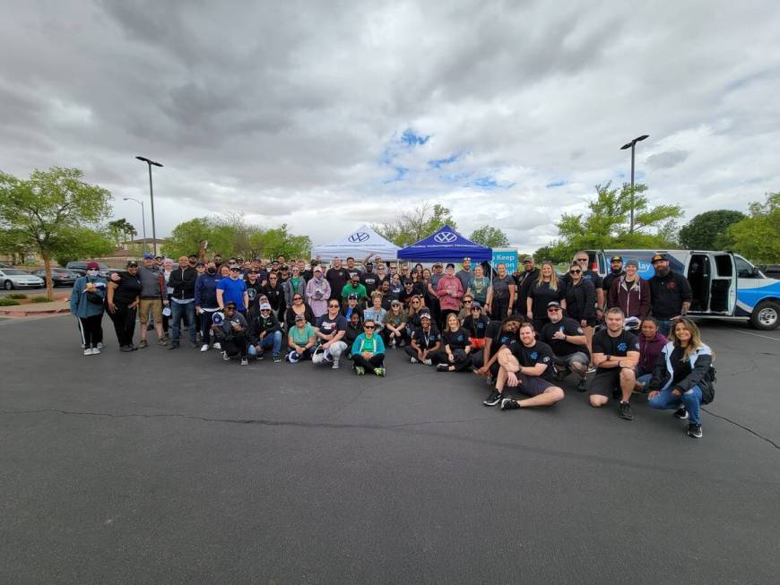 The Las Vegas community gathered together to support Findlay Volkswagen Henderson in cleaning a ...