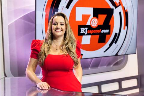 Rosana Romero during the first recording of 7@7 en Español on Tuesday, May 3, 2022, at the ...
