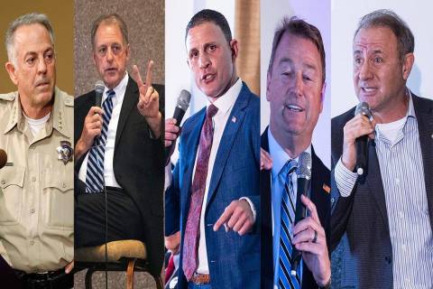 Republican gubernatorial candidates who will be in the Wednesday, May 25, 2022, debate include, ...