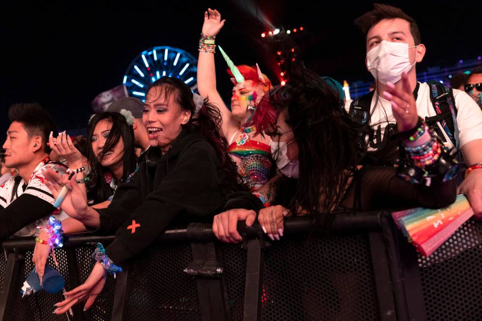 Fans go wild for Riot Ten during the first day of the Electric Daisy Carnival at the Las Vegas ...