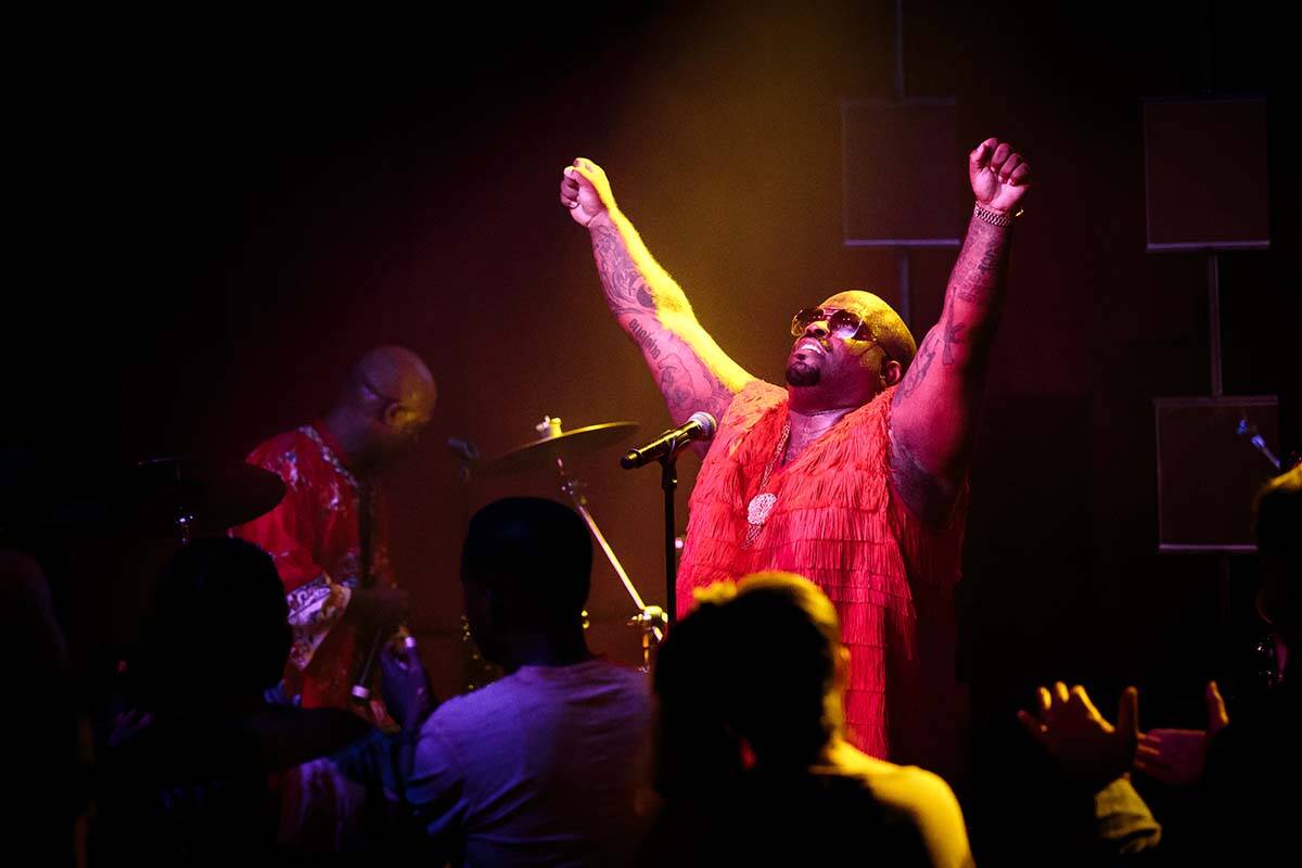 CeeLo Green is shown performing at Cleopatra's Barge at Caesars Palace on Friday, July 21, 2013 ...