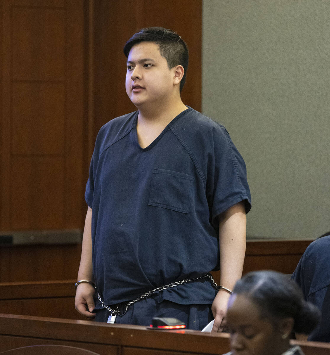 Aaron Guerrero, charged in the killing of his girlfriend's father, Daniel Halseth, appears in c ...