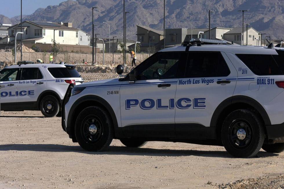 The City of North Las Vegas breaks ground on a future 25,606-square-foot police station located ...