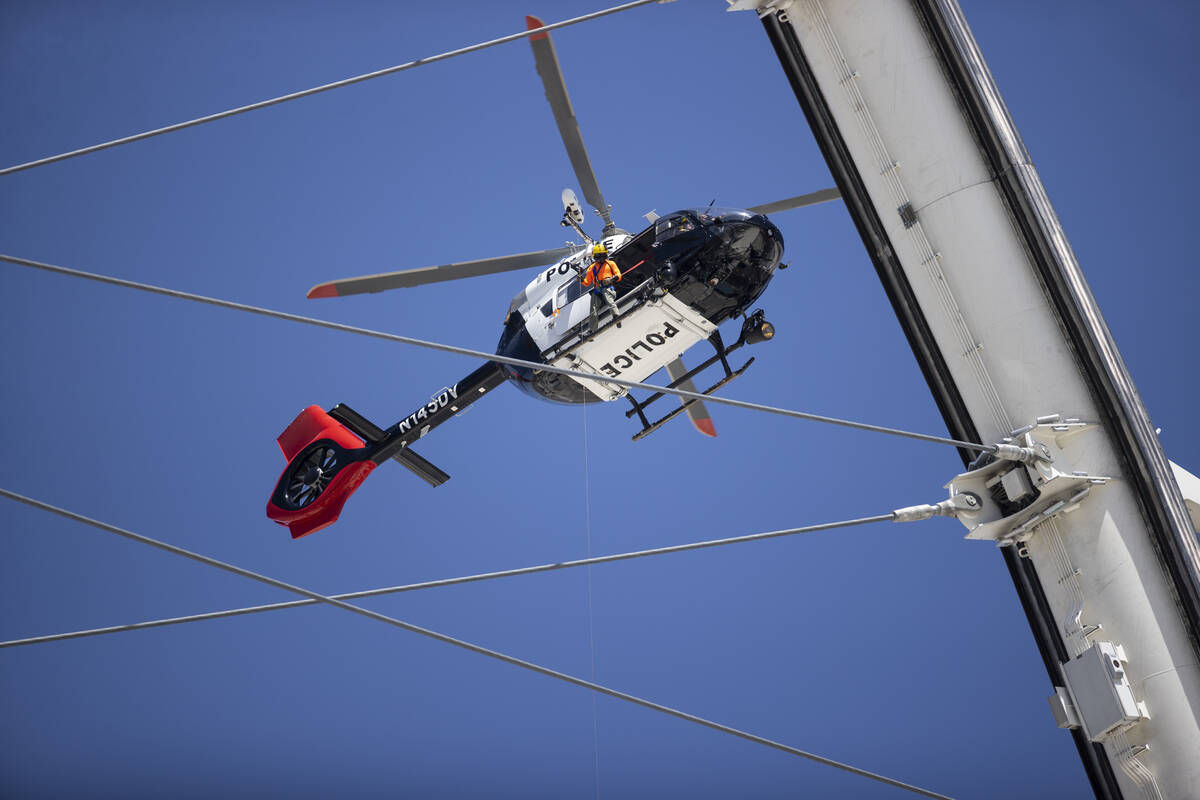 The Las Vegas Metropolitan Police Department Air Support and Search and Rescue Section particip ...