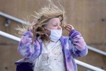 Winds could gusts could reach 40 mph on Sunday, May 29, 2022, in Las Vegas, according to the Na ...
