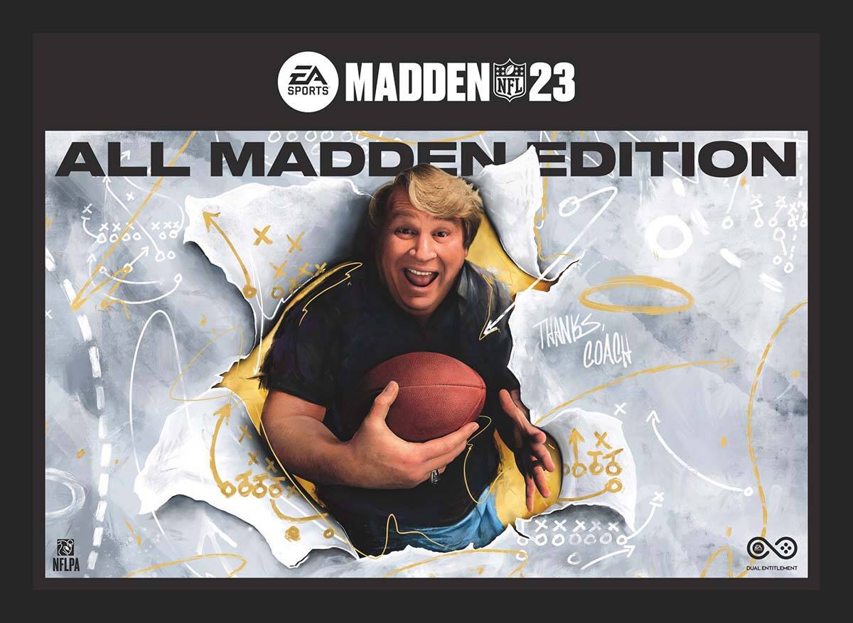 Former Raiders coach John Madden will be featured on the cover of Madden NFL 23. (Electronic Arts)