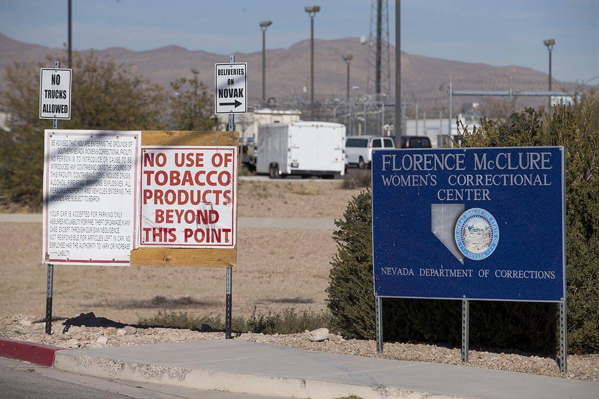 The Florence McClure Women’s Correctional Center in North Las Vegas on Friday, Dec. 29, ...