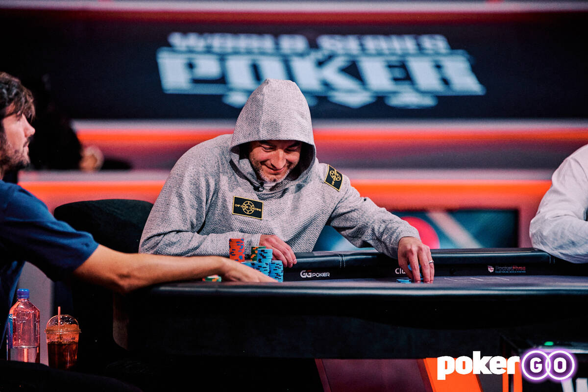 Chance Kornuth competes Thursday at the final table of the World Series of Poker's $100,000 buy ...