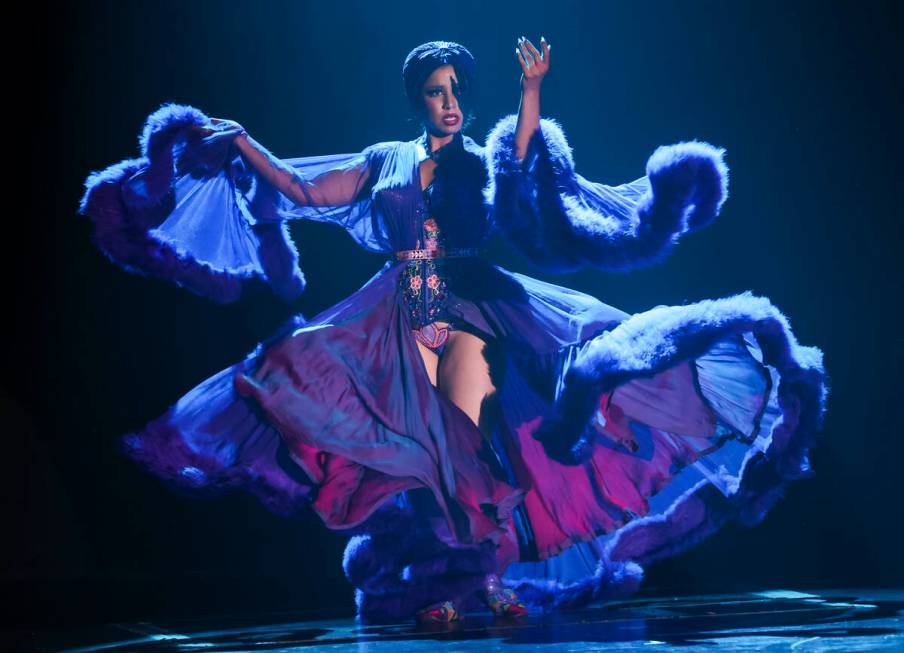 Lou Lou la Duchesse de Riere, of Mohawk Territory of Kahnawake in Quebec, Canada, competes for ...