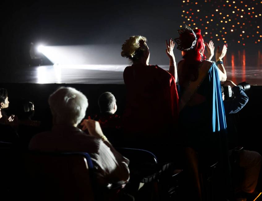 Attendees cheer during the 32nd annual Tournament of the Tease during the Burlesque Hall of Fam ...