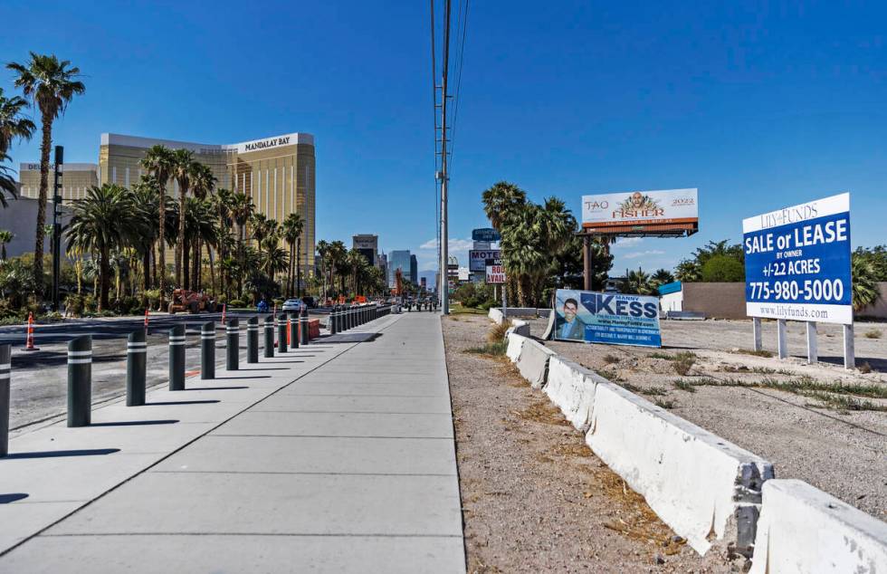 The view of the Strip from 4613 South Las Vegas Boulevard on Monday, June 6, 2022, in Las Vegas ...