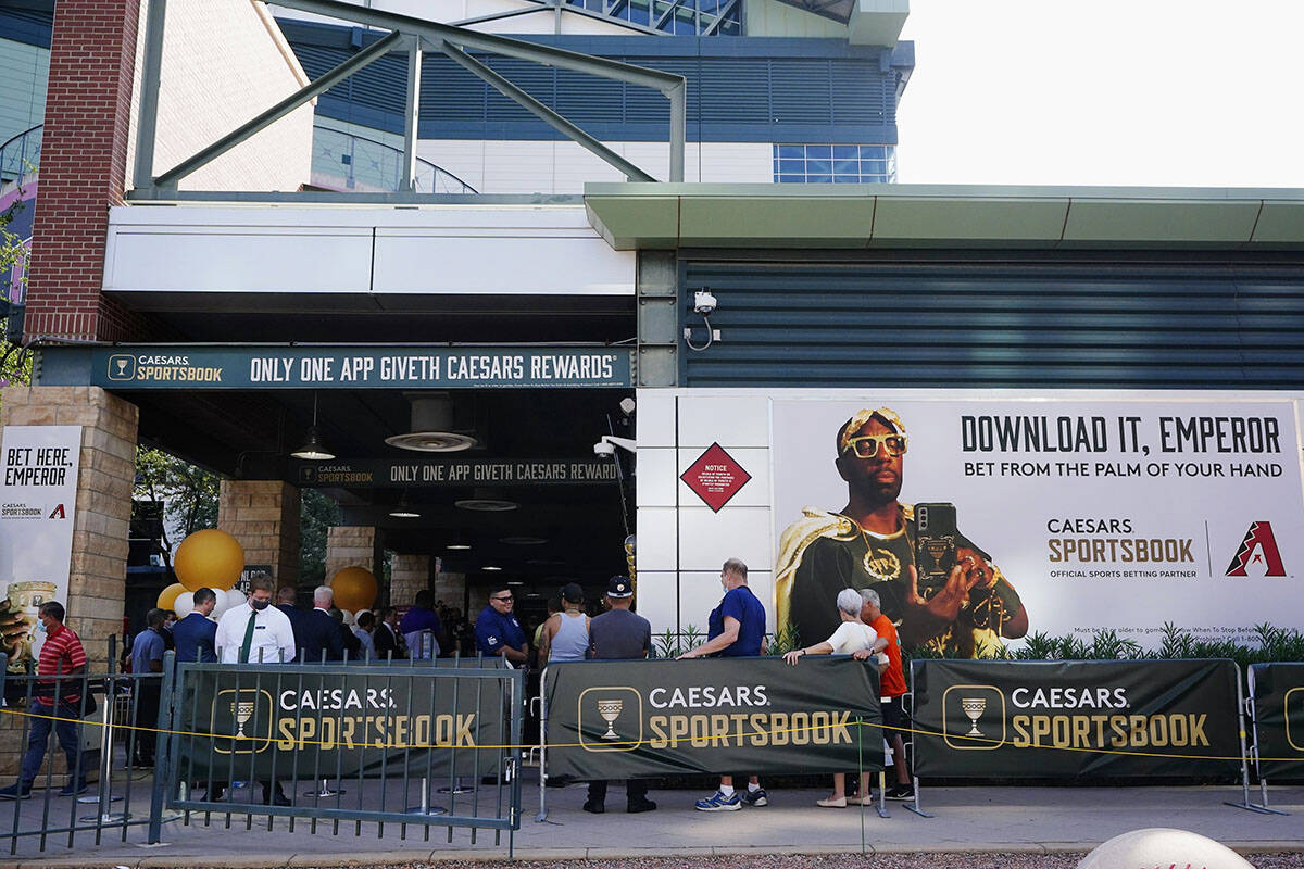 The general public get in line as the Arizona Diamondbacks partner with Caesars Entertainment s ...