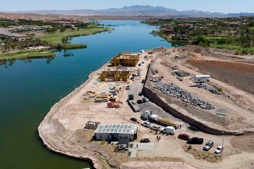 Luxury homebuilder Blue Heron's newest project is underway at Lake Las Vegas on Tuesday, June 7 ...