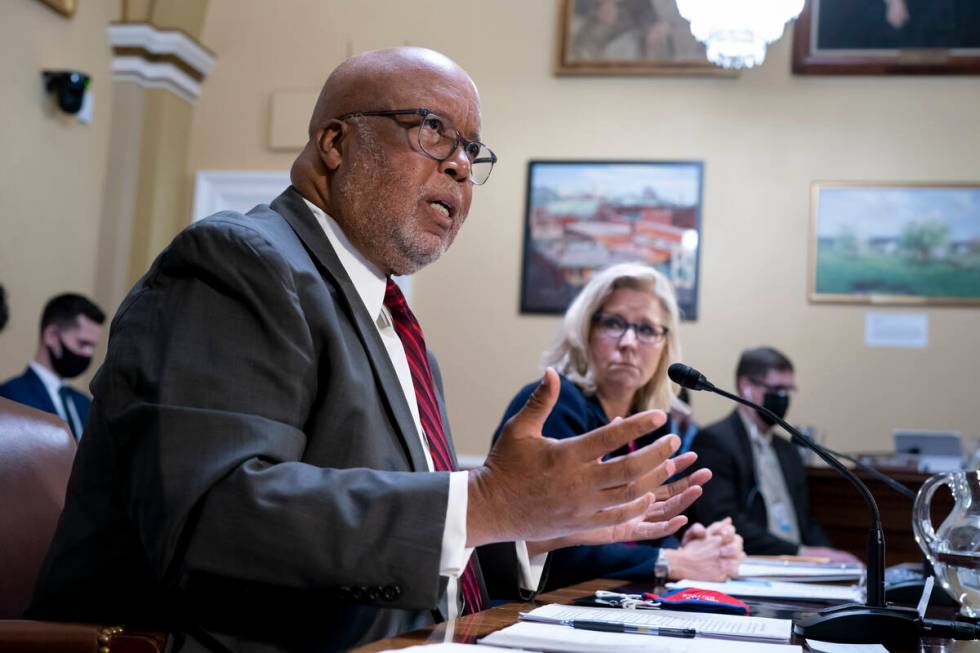 Chairman Bennie Thompson, D-Miss., and Vice Chair Liz Cheney, R-Wyo., of the House panel invest ...