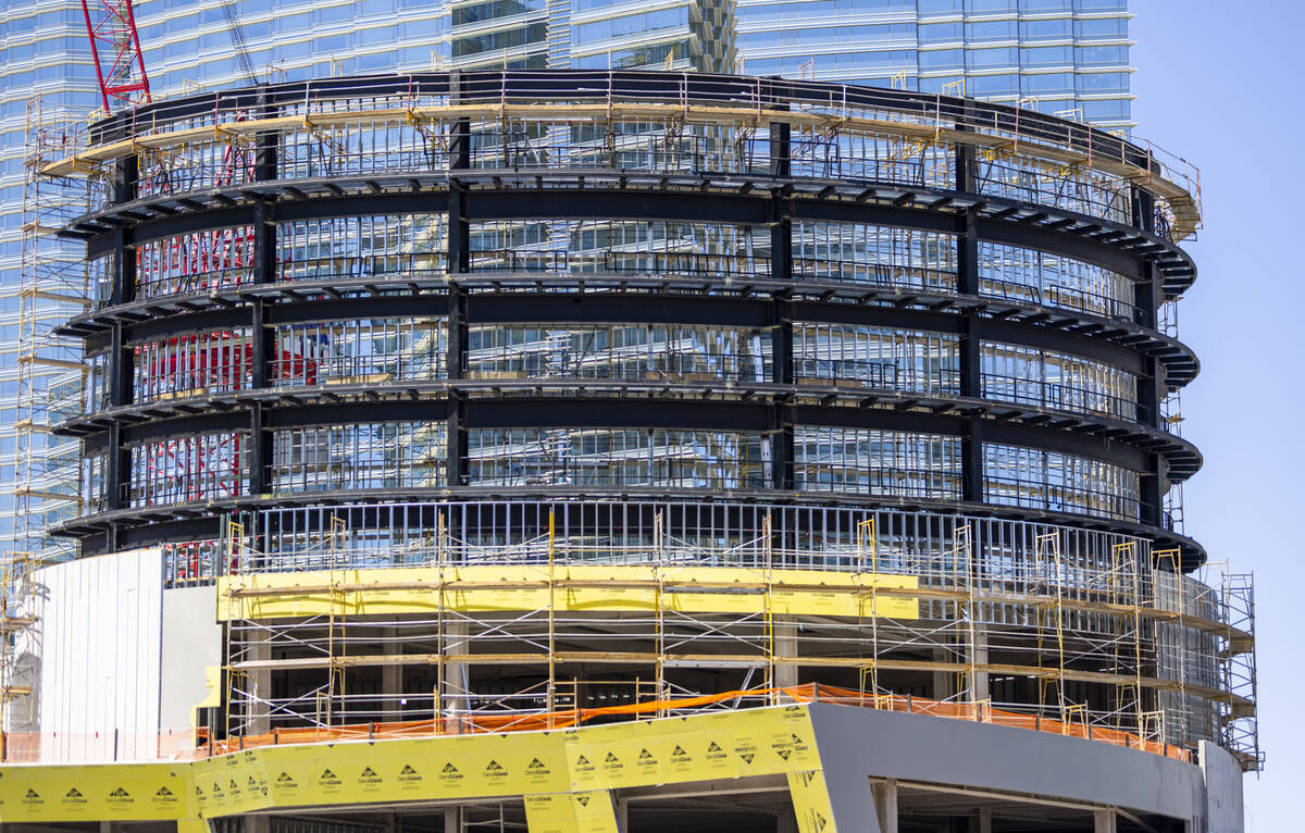 Construction continues on a new retail complex called Project63 being built at CityCenter on Fr ...