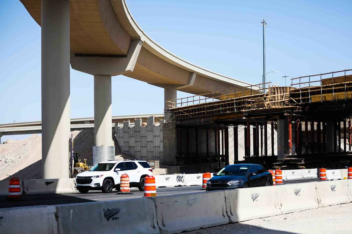 The construction zone where Metro police Detective Justin Terry was killed when a steel beam fe ...