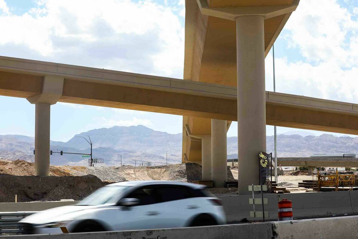 The construction zone where Metro police Detective Justin Terry was killed when a steel beam fe ...