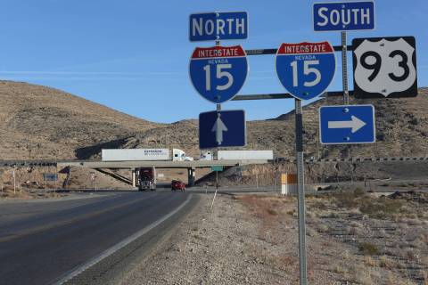 The intersection of Interstate 15 and U.S. Route 93 in Nevada is the proposed site of a new int ...