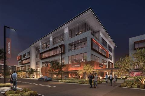 A rendering of UnCommons, a development in southwest Las Vegas that will house several food and ...