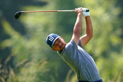 Xander Schauffele of the US on the 4th tee during day three of the Scottish Open at The Renaiss ...