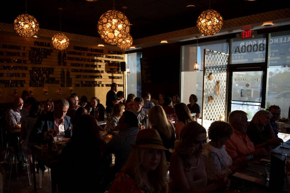 Diners gather at Valencian Gold for the inaugural Las Vegas edition of Tasting Collective on We ...