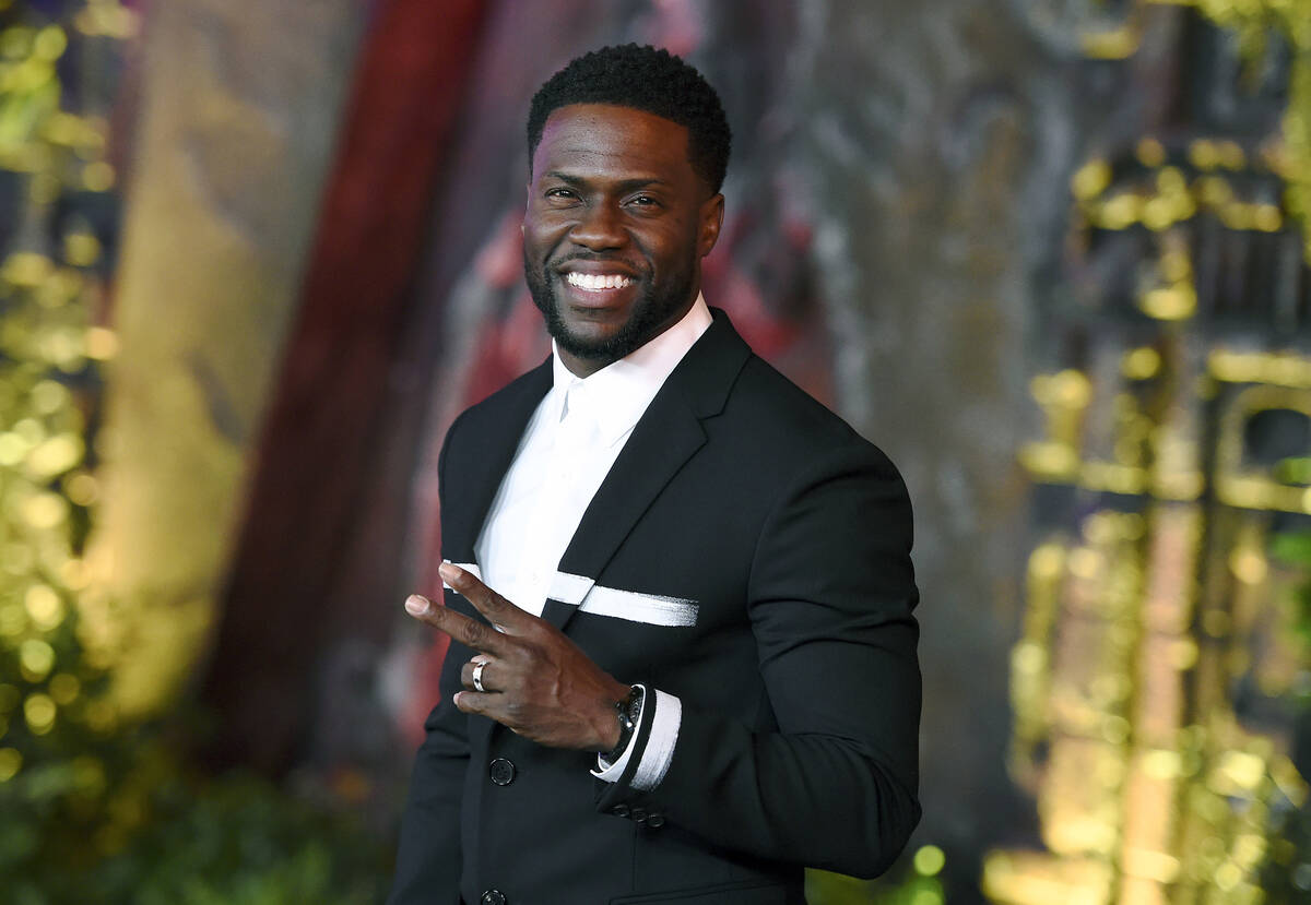 In this Dec. 11, 2017 file photo, Kevin Hart arrives at the Los Angeles premiere of "Jumanji: W ...