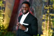 In this Dec. 11, 2017 file photo, Kevin Hart arrives at the Los Angeles premiere of "Jumanji: W ...