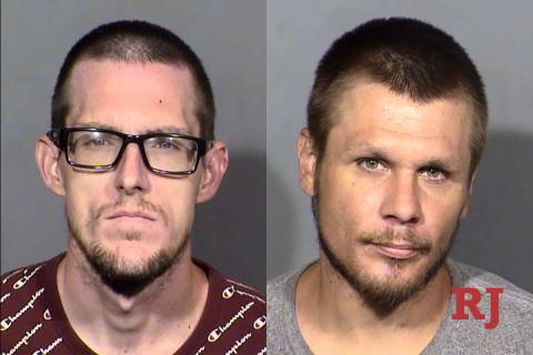 Police say Kyle Lundin, left, and Nicholas Rogers have been arrested in a prolific organized th ...