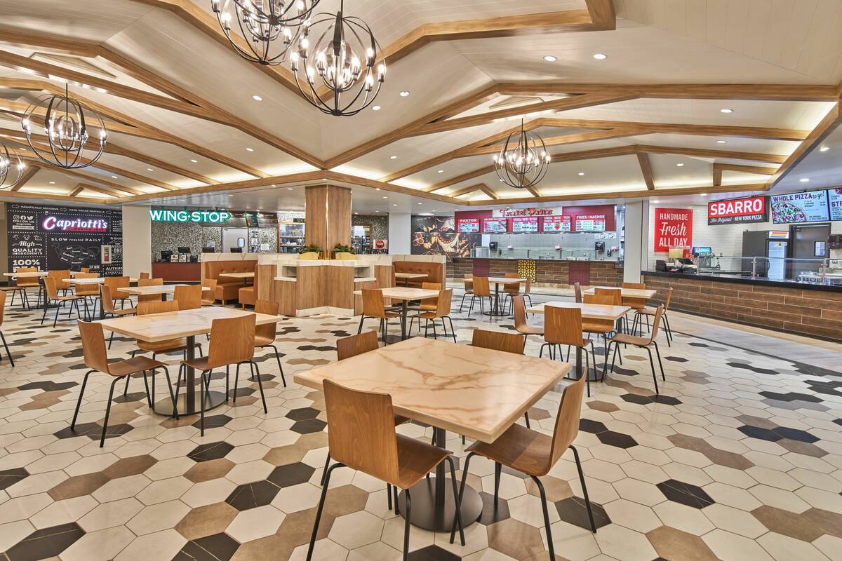 Boulder Station's new food court includes Tacos el Pastor, La Flor de Michoacán, Sbarro, Capri ...