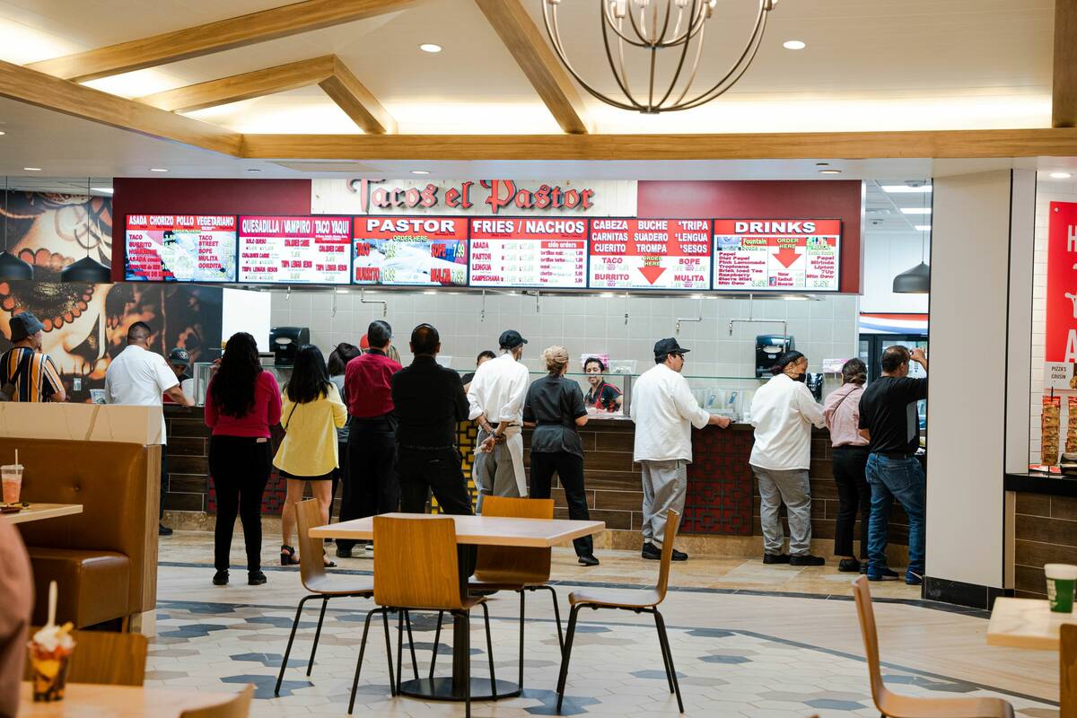 Tacos el Pastor Boulder Station's new food court attracts customers. (Boulder Station)